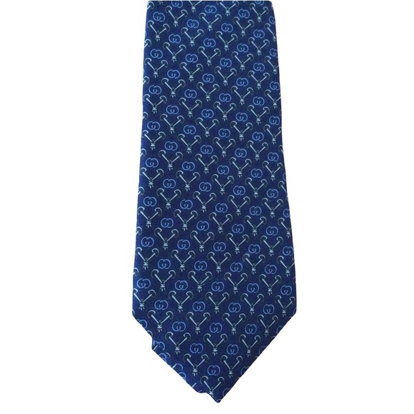 Gucci GG Logo Silk Tie - Picture 4 of 10